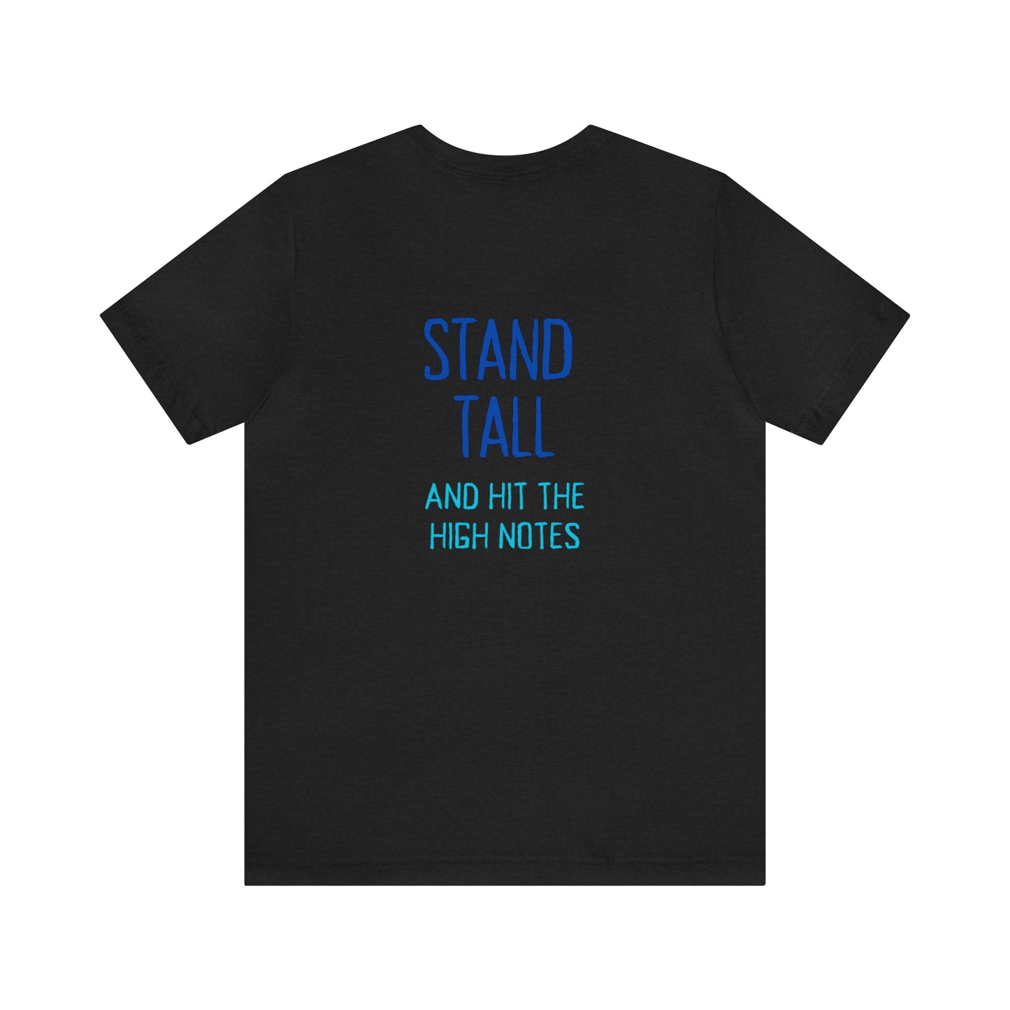 Stand Tall Music Giraffe Unisex Adult Jersey Short Sleeve Tee