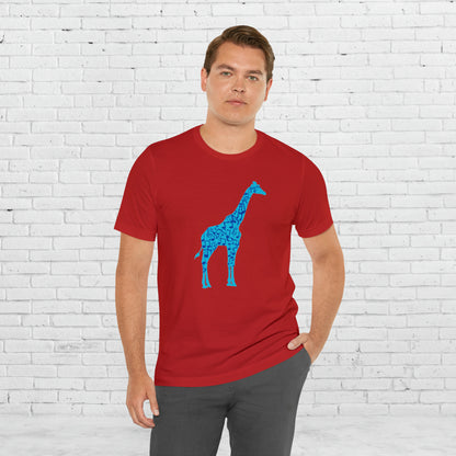 Stand Tall Music Giraffe Unisex Adult Jersey Short Sleeve Tee