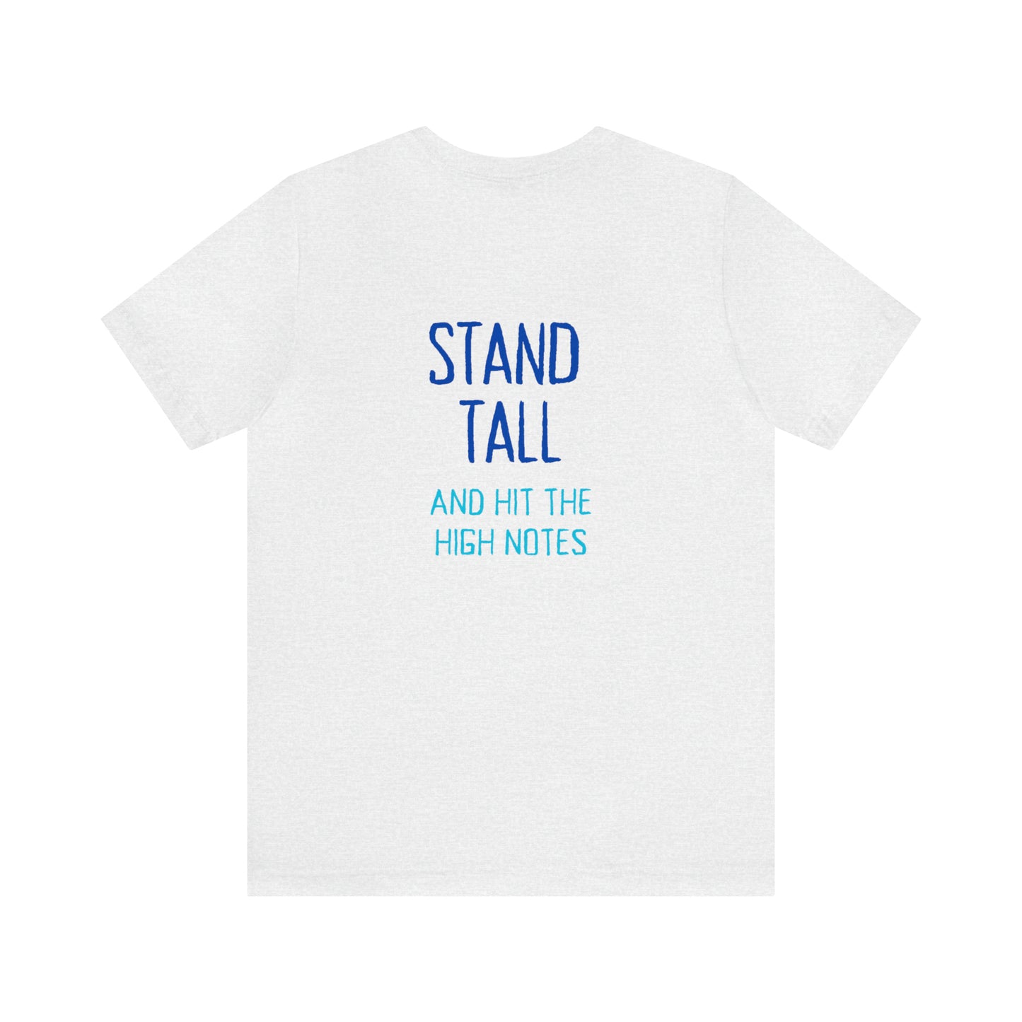 Stand Tall Music Giraffe Unisex Adult Jersey Short Sleeve Tee