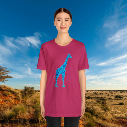 Stand Tall Music Giraffe Unisex Adult Jersey Short Sleeve Tee