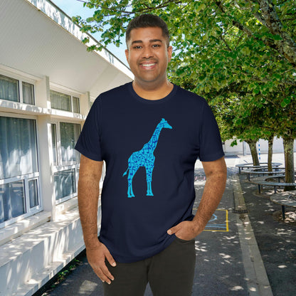 Stand Tall Music Giraffe Unisex Adult Jersey Short Sleeve Tee