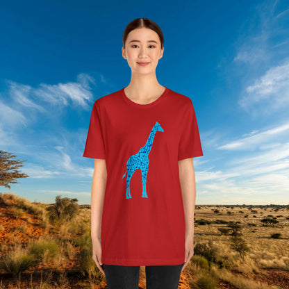 Stand Tall Music Giraffe Unisex Adult Jersey Short Sleeve Tee