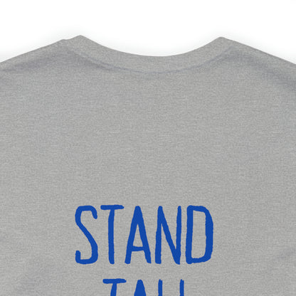 Stand Tall Music Giraffe Unisex Adult Jersey Short Sleeve Tee