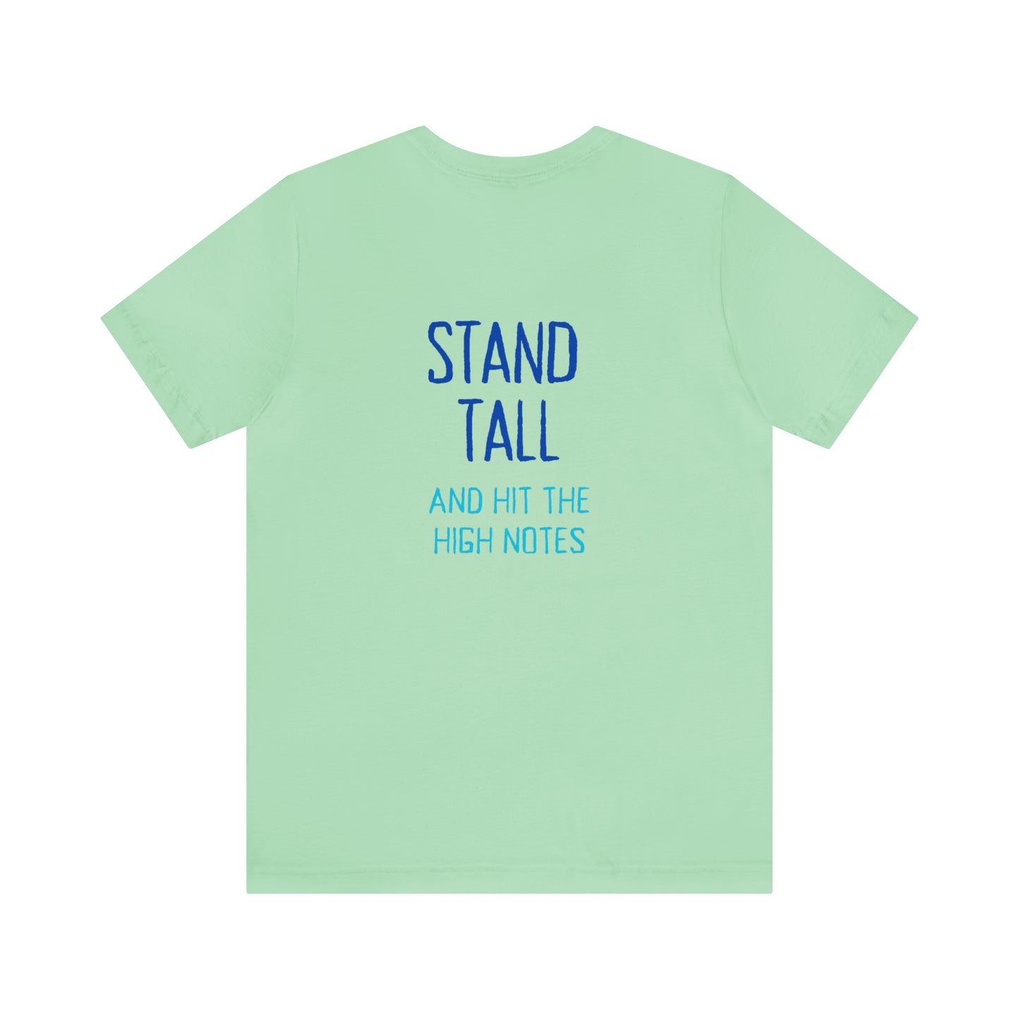 Stand Tall Music Giraffe Unisex Adult Jersey Short Sleeve Tee