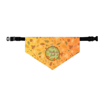 Hello Fall Pet Bandana Collar