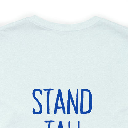 Stand Tall Music Giraffe Unisex Adult Jersey Short Sleeve Tee