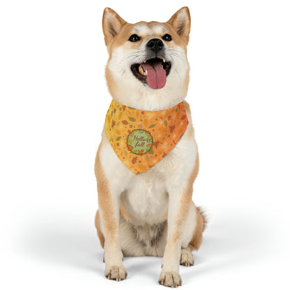 Hello Fall Pet Bandana Collar