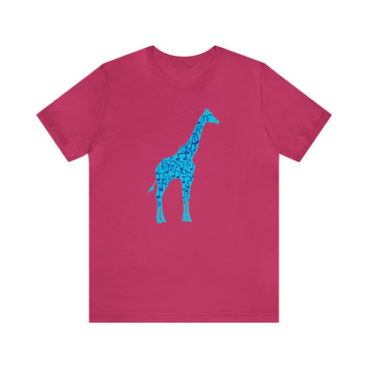 Stand Tall Music Giraffe Unisex Adult Jersey Short Sleeve Tee