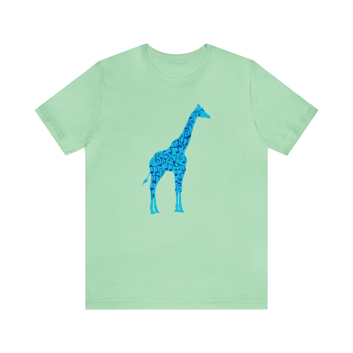 Stand Tall Music Giraffe Unisex Adult Jersey Short Sleeve Tee