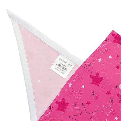 Starry Pink Pet Bandana