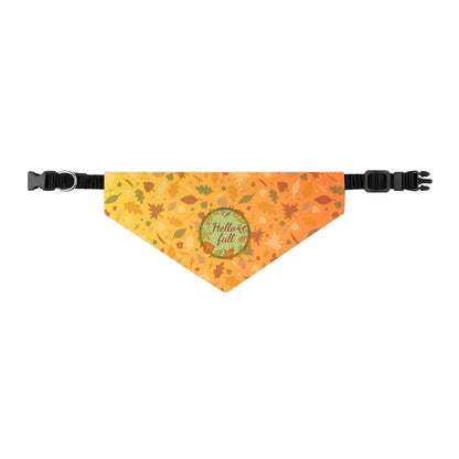 Hello Fall Pet Bandana Collar