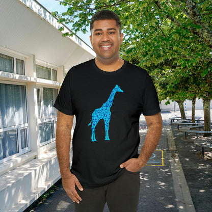 Stand Tall Music Giraffe Unisex Adult Jersey Short Sleeve Tee