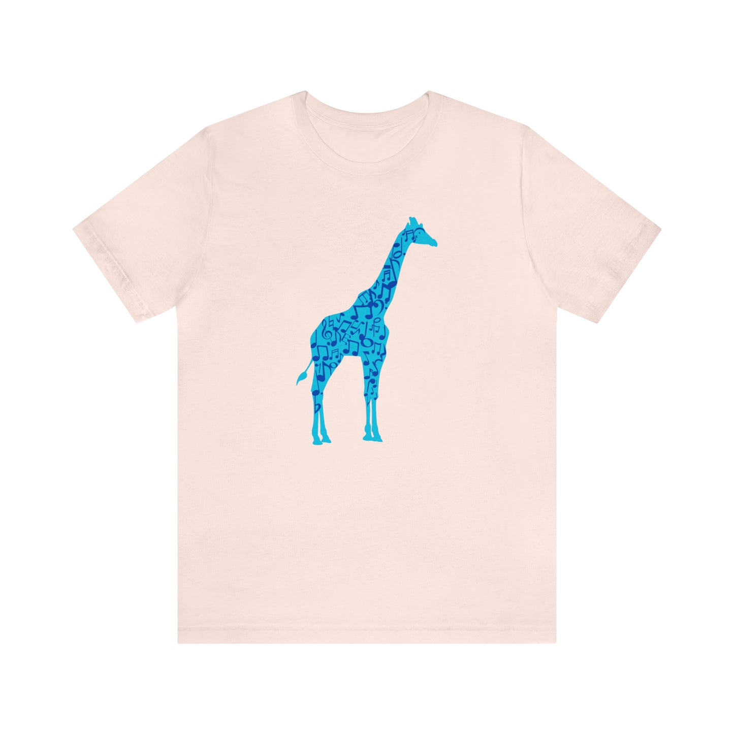 Stand Tall Music Giraffe Unisex Adult Jersey Short Sleeve Tee