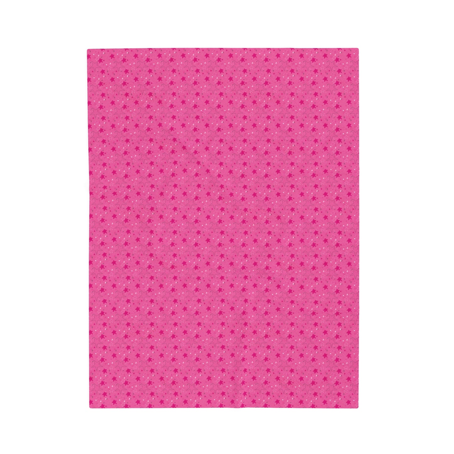 Starry Pink Velveteen Plush Blanket