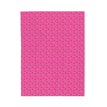 Starry Pink Velveteen Plush Blanket