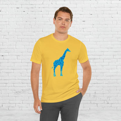 Stand Tall Music Giraffe Unisex Adult Jersey Short Sleeve Tee