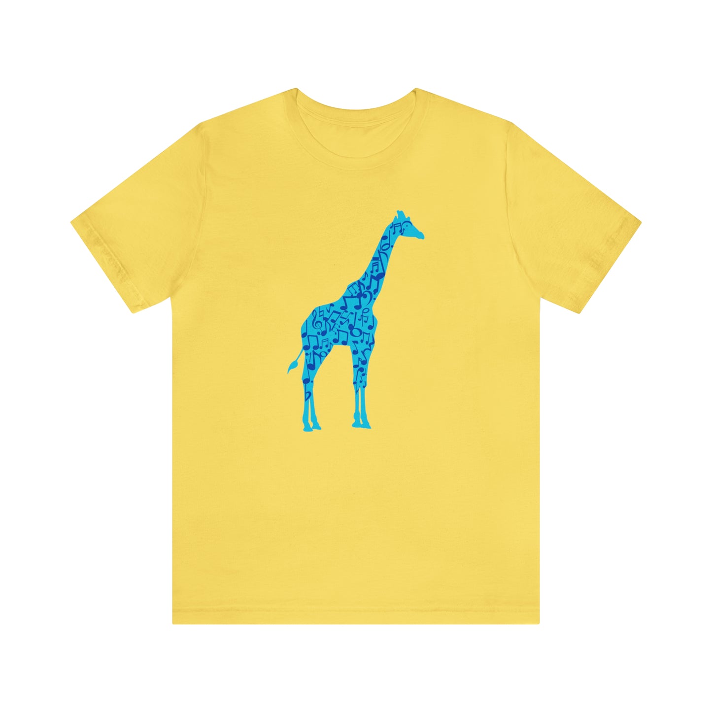 Stand Tall Music Giraffe Unisex Adult Jersey Short Sleeve Tee