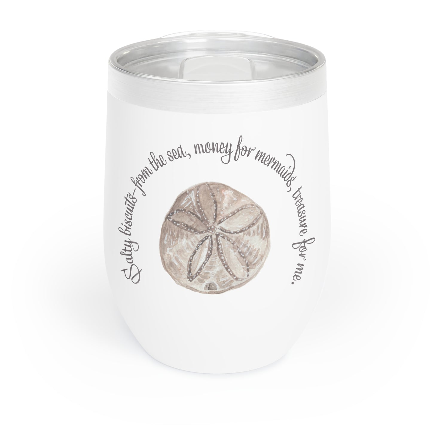 Sea Biscuit Mermaid Money Wine Tumbler