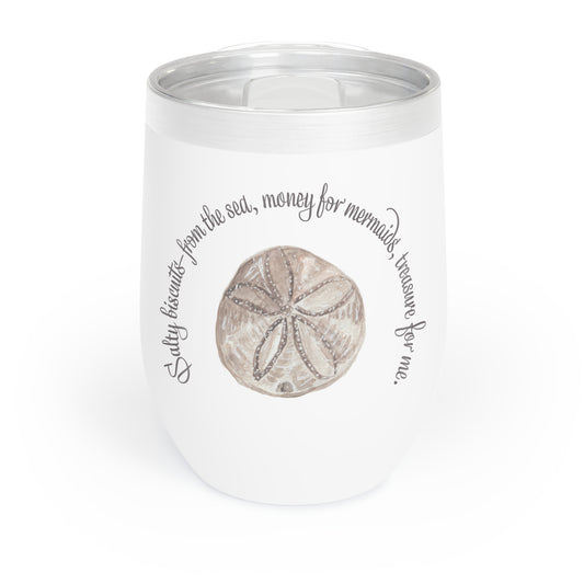 Sea Biscuit Mermaid Money Wine Tumbler