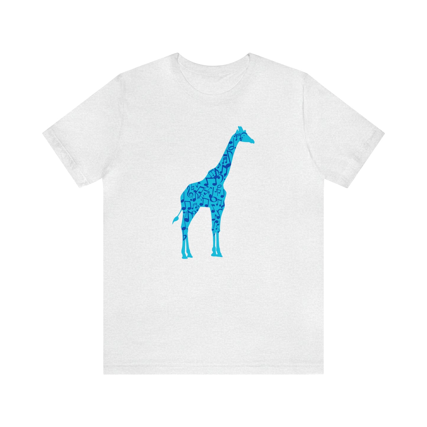 Stand Tall Music Giraffe Unisex Adult Jersey Short Sleeve Tee