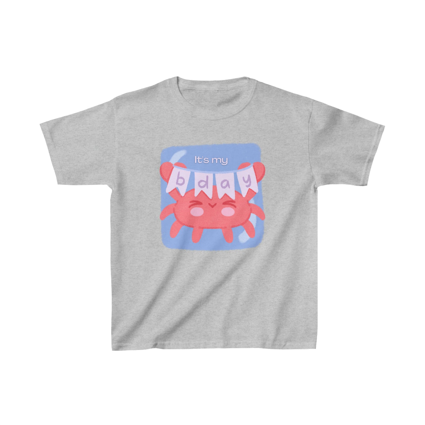 Kids Birthday Crab Heavy Cotton™ Tee