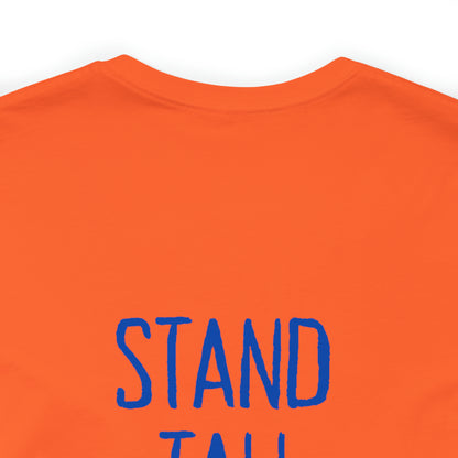 Stand Tall Music Giraffe Unisex Adult Jersey Short Sleeve Tee