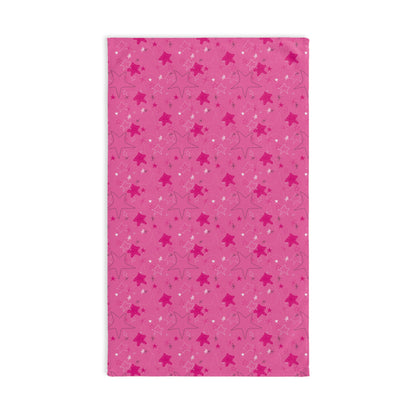 Starry Pink Hand Towel