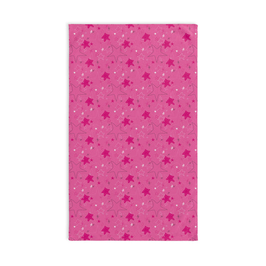 Starry Pink Hand Towel