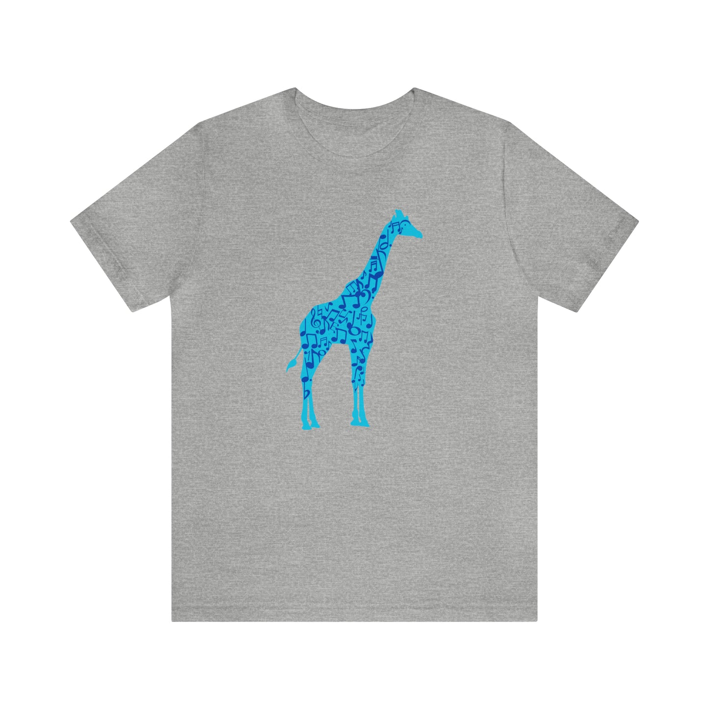 Stand Tall Music Giraffe Unisex Adult Jersey Short Sleeve Tee