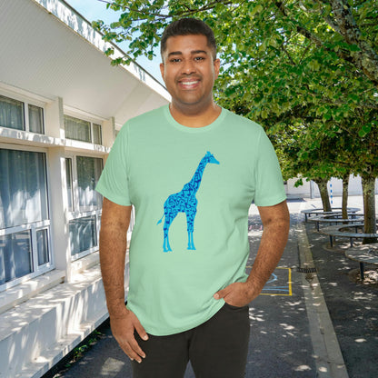 Stand Tall Music Giraffe Unisex Adult Jersey Short Sleeve Tee