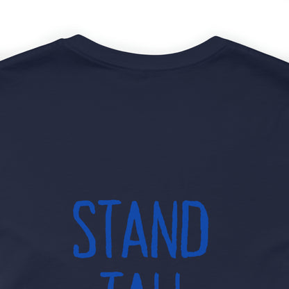 Stand Tall Music Giraffe Unisex Adult Jersey Short Sleeve Tee