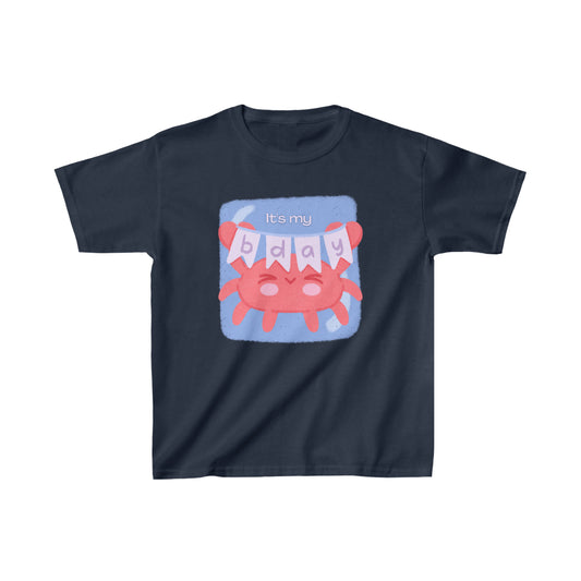 Kids Birthday Crab Heavy Cotton™ Tee