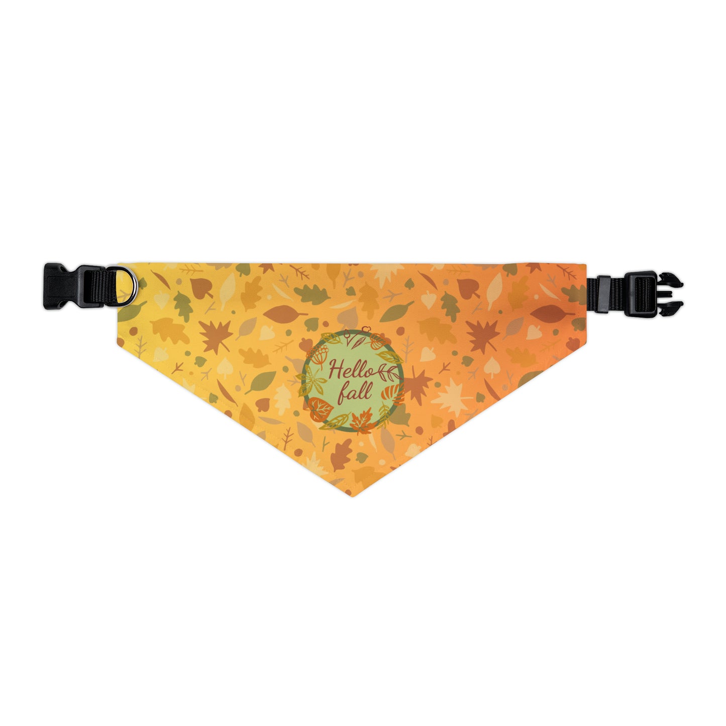 Hello Fall Pet Bandana Collar