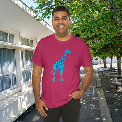 Stand Tall Music Giraffe Unisex Adult Jersey Short Sleeve Tee