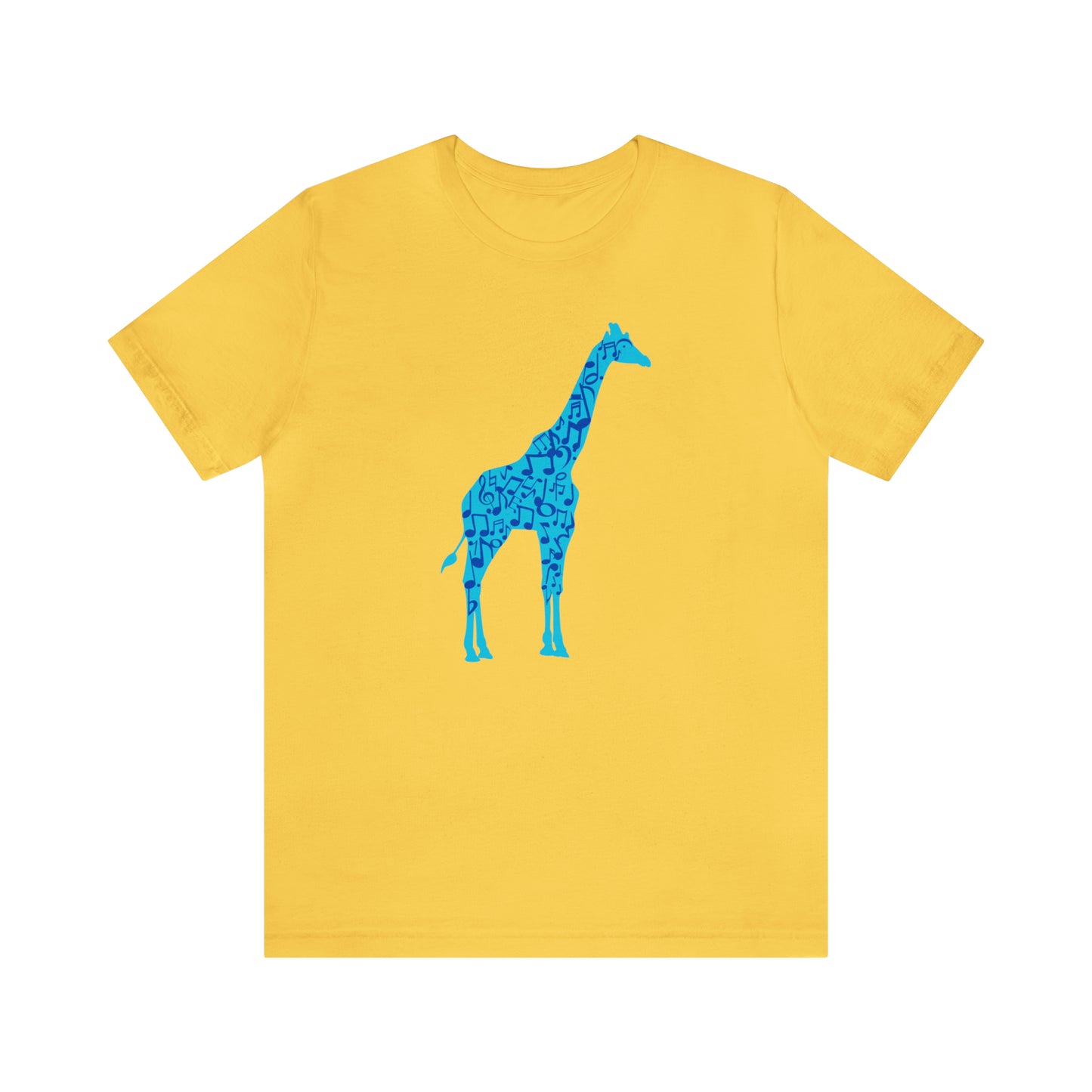 Stand Tall Music Giraffe Unisex Adult Jersey Short Sleeve Tee