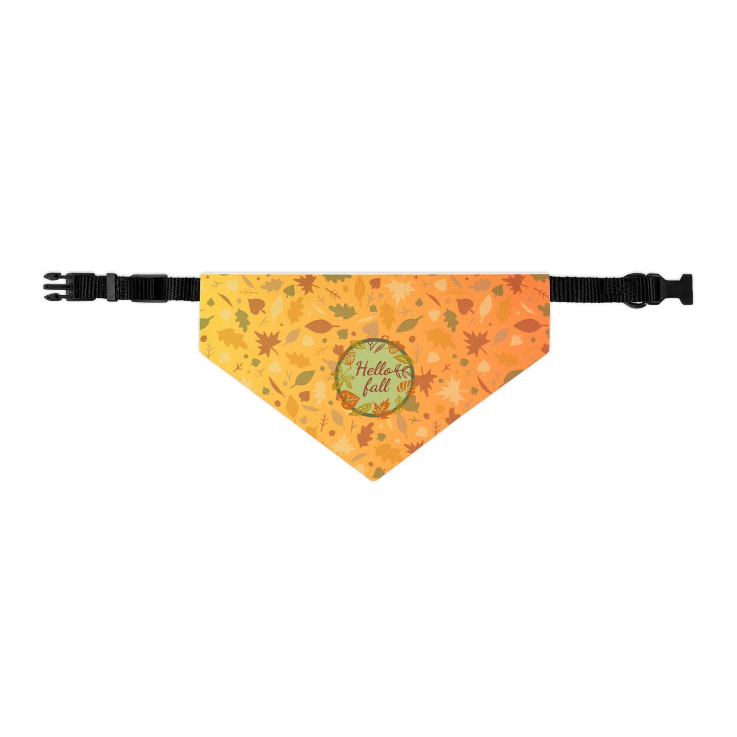 Hello Fall Pet Bandana Collar