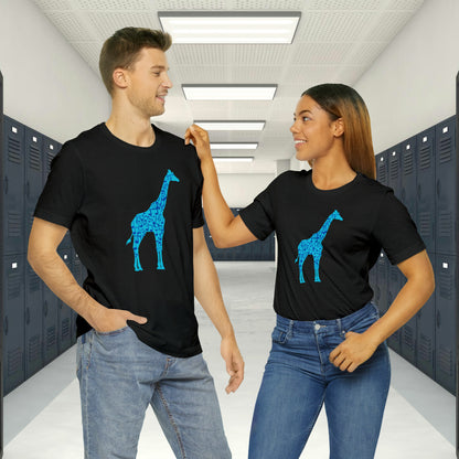 Stand Tall Music Giraffe Unisex Adult Jersey Short Sleeve Tee