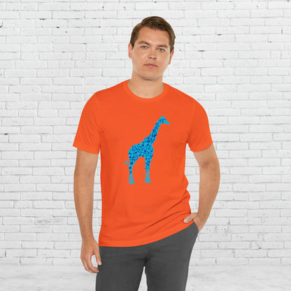 Stand Tall Music Giraffe Unisex Adult Jersey Short Sleeve Tee